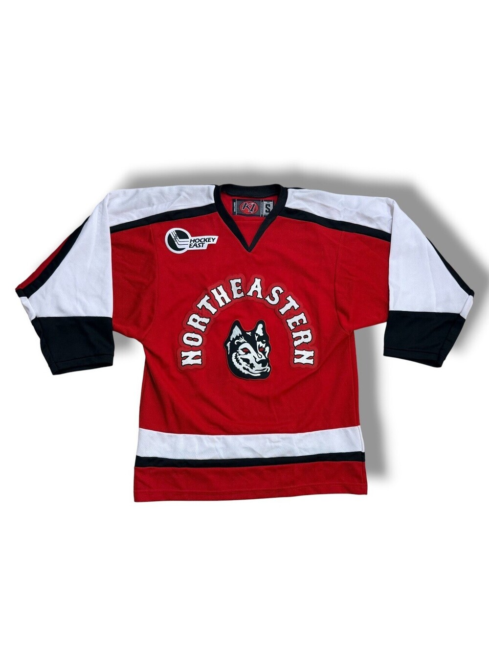 Vintage 90s Northeastern Huskies Hockey Jersey K1 NCAA Hockey East Size S Men’s